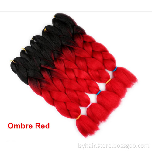 Crochet Braiding Ombre 60 Colors  24inches  Hair Extension Crochet Braids Jumbo Braids